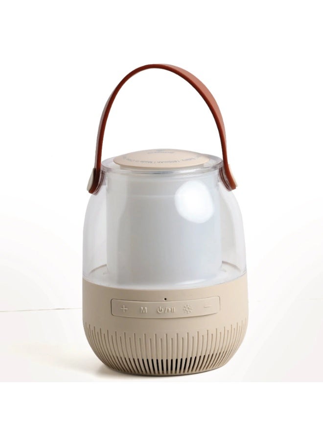 أريزون مكبر صوت بلوتوث - مكبر صوت لاسلكي محمول مع إضاءة ليلية متغيرة الألوان، مصباح بجانب السرير - Image 1